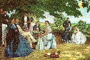 Frederic Bazille sloaktmotet oil painting reproduction